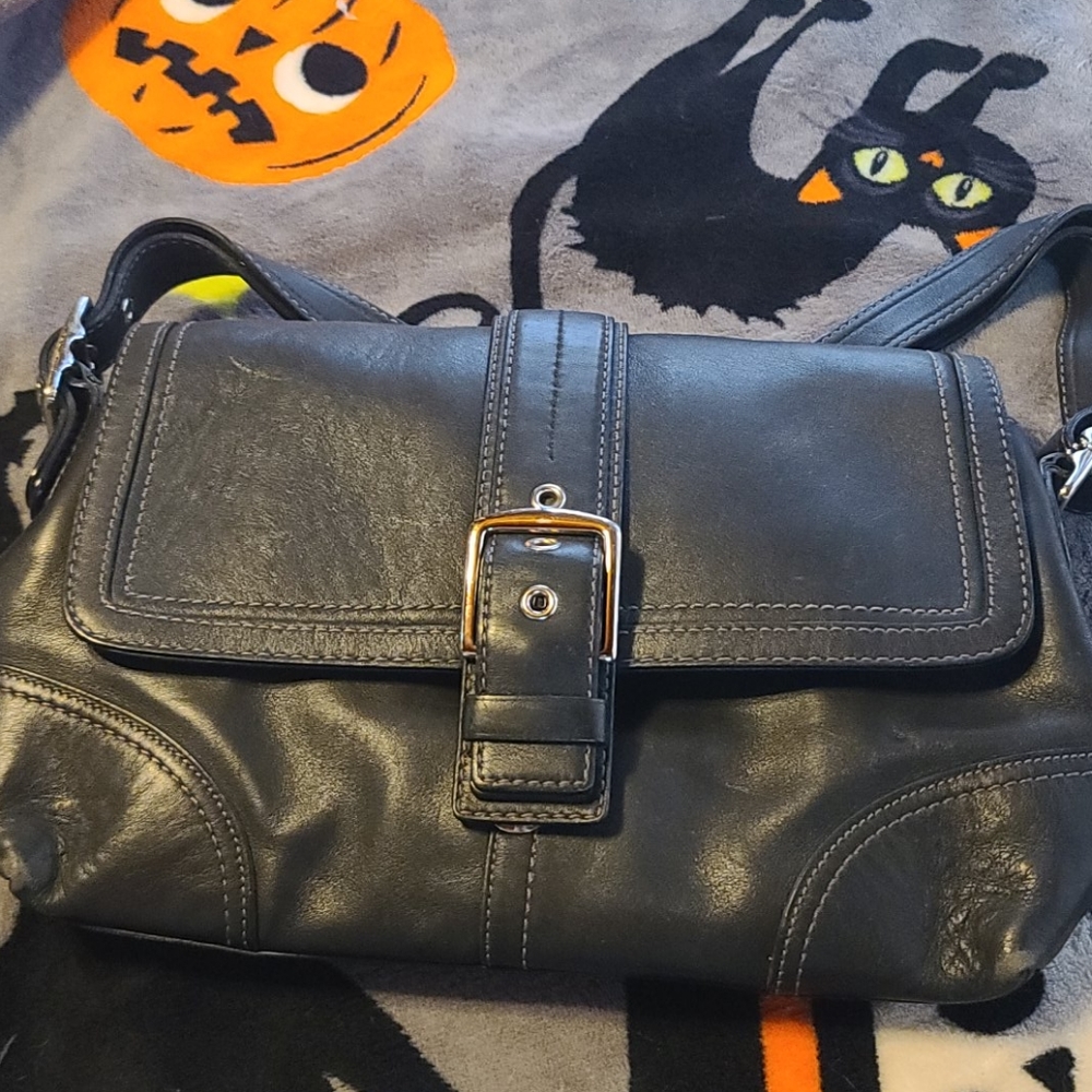 Leather Coach purse